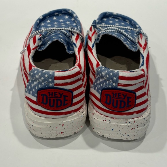 HEY DUDE‎ WALLY YOUTH PATRIOTIC GIRL'S SHOES SIZE Y3-L4 - Picture 4 of 10